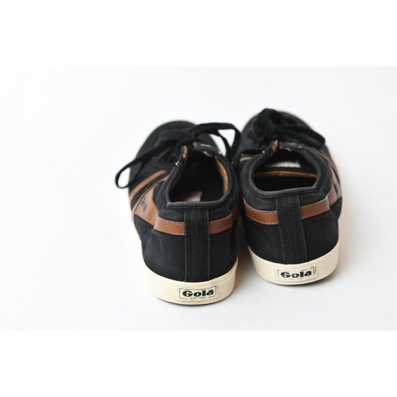 Gola Men’s Black & Tan Stripe Size 11 Casual Shoes Sneakers Fashion Comfortable - Picture 4 of 10